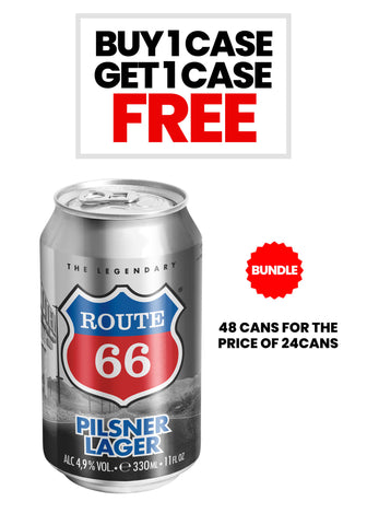 Buy One Case Get One Free - Route 66® Pilsner Lager THIS BUNDLE OFFER IS AUTOMATICALLY APPLIED