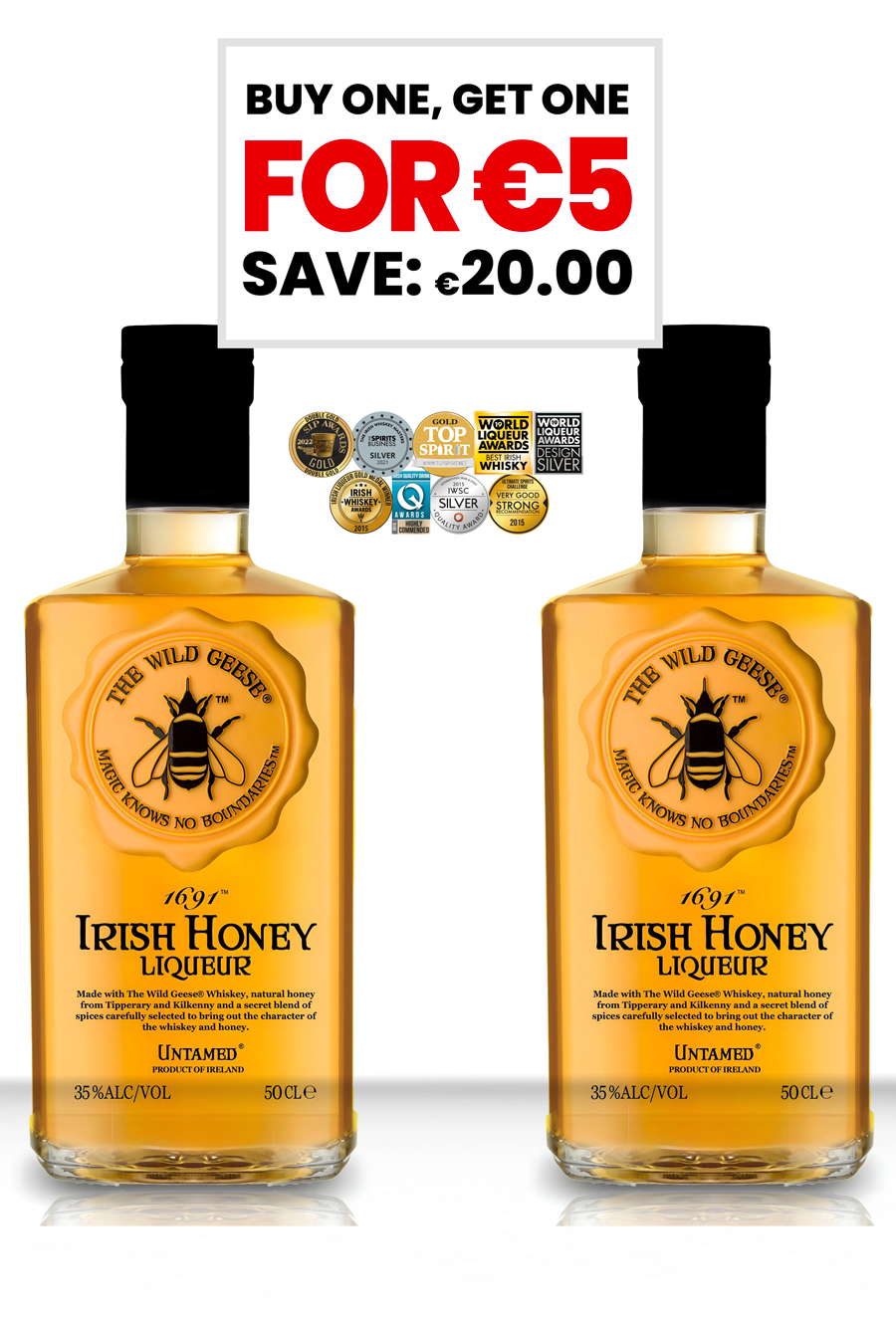 BOGO5 - BUNDLE x2 The Wild Geese® Irish Honey Liqueur