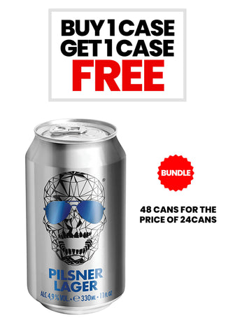 Buy One Case Get One Free - Skull® Pilsner Lager THIS BUNDLE OFFER IS AUTOMATICALLY APPLIED