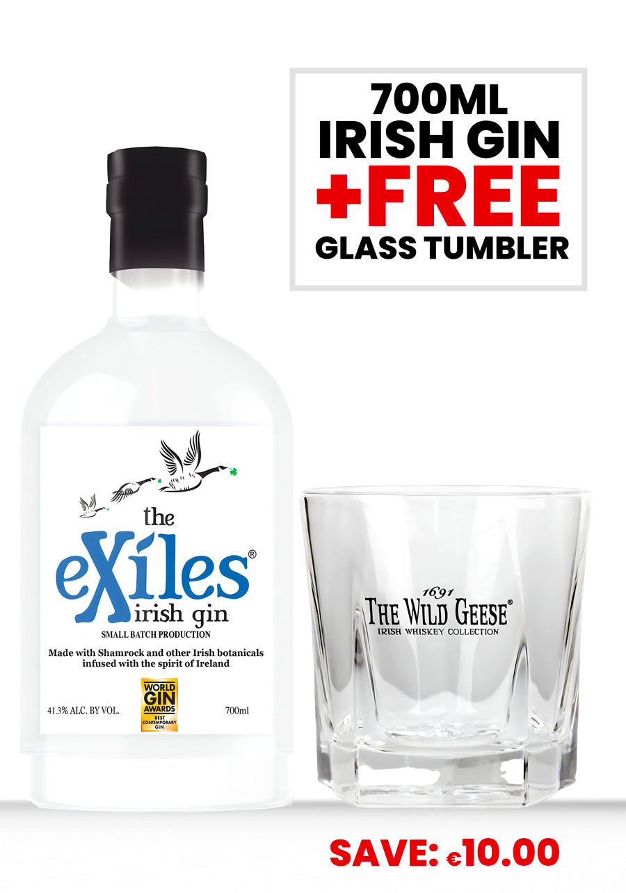 The Exiles® Irish Gin + FREE Glass Tumbler