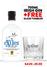 The Exiles® Irish Gin + FREE Glass Tumbler