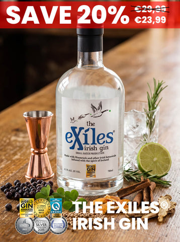 The Exiles Irish Gin - 700mL, 41.3% Alc.