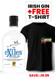 The Exiles® Irish Gin + FREE T-Shirt
