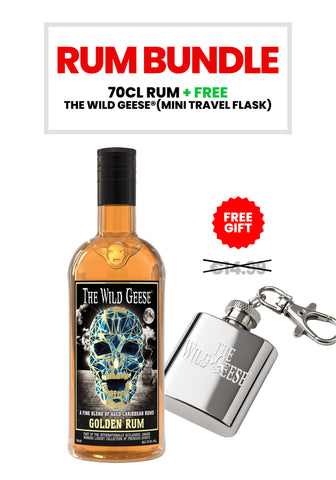 The Wild Geese® Golden Rum + FREE The Wild Geese® Mini Shot Travel Flask