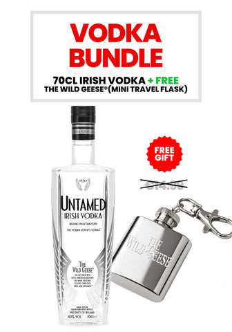 Untamed® Irish Vodka + FREE The Wild Geese® Mini Shot Travel Flask